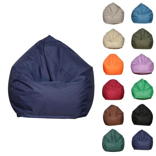 Fodere per sedie Impermeabili Lazy BeanBag Divani Fodera Fodera interna Adatto per Bean Bag Tinta unita Oxford Peluche