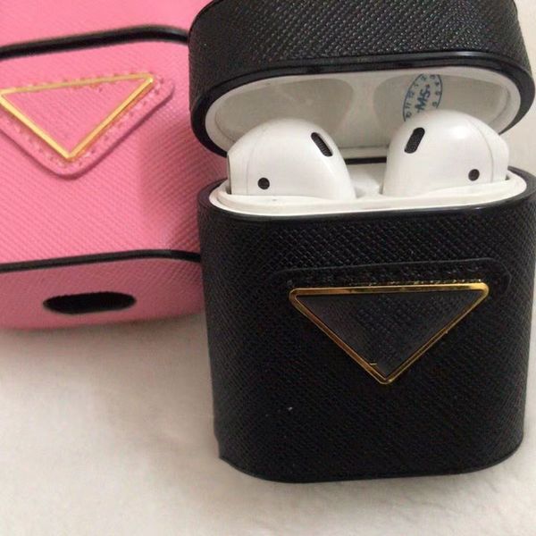 Kopfhörer Zubehör Luxus Designer Bluetooth Kopfhörer Kissen drahtlos für AirPods 1 2 3 Pink Box Style Cases stoßfeste Abdeckung Shell neu