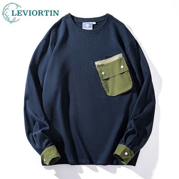 Felpe con cappuccio da uomo Felpe funzionali giapponesi Rotondo Ne Autunno Hip Hop Allentato Oversize Ch Poeta Cotone Abbigliamento da lavoro Pullover Top unisex G221011