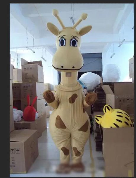 2022 nuovi costumi del personaggio dei cartoni animati del costume della mascotte della giraffa gialla