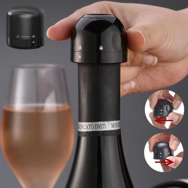 ABS riutilizzabile Tappo per bottiglia di vino rosso Tappo per sottovuoto Tappi per vino Vini freschi Custode Tappo per champagne Utensili da bar da cucina