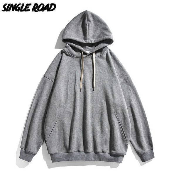 Erkek Hoodies Sweatshirts Tek Yol S Büyük Boy Unisex 2022 Boş Hip Hop Moda Sweatshirt Erkek Kentsel Sokak Giyim Vintage Hoodie G221011