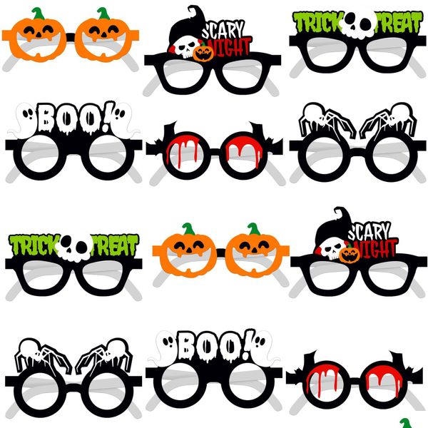 Decorazioni natalizie Decorazioni natalizie Spooky Halloween Occhiali per bambini Occhiali da vista Party Po Puntelli Bomboniere in classe Compleanno Dr Dhtmp