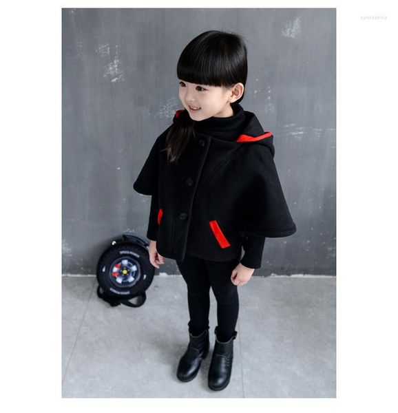 Ceketler Çocuk Giyim 2022 Kız Giyim Giyim Ceket Uzunluğu Kollu Ceket İnce Kırmızı Pembe Siyah Renk 2-7 Yaş