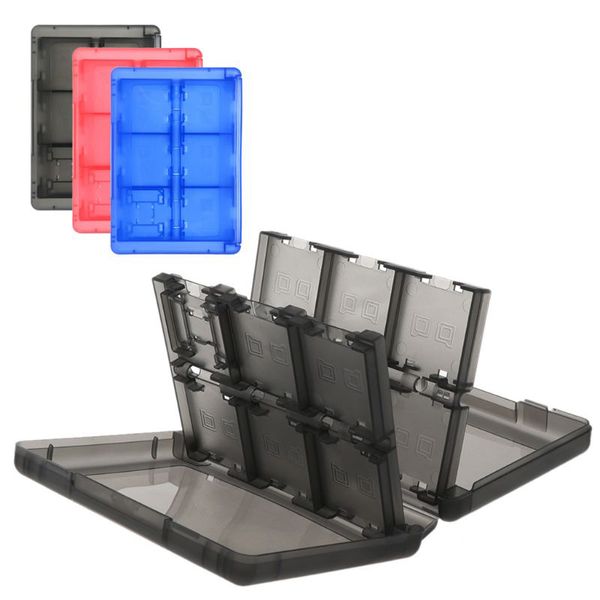Custodia per carte da gioco Mini Switch 24 in 1 Custodia per scheda SD impermeabile in ABS trasparente per Nintendo Switch Lite Oled DHL FEDEX UPS SPEDIZIONE GRATUITA