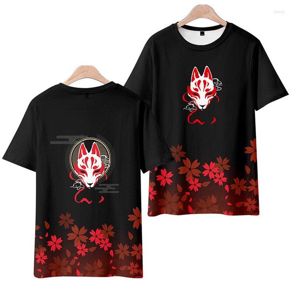 Camisetas masculinas máscara impressa de moda 3D Esportes de camiseta esportes de hip hop homens homens tops o-gola curta manga garotas meninas camisetas camisetas camisetas camisetas