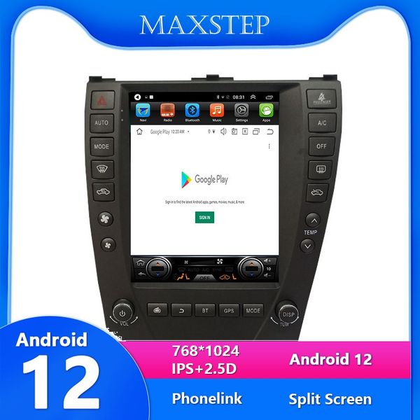 Android-Auto-DVD-Player, 9,7-Zoll-HD-Vertikalbildschirm für Lexus ES GPS-Navigator, All-in-One-16G-Radio-Player