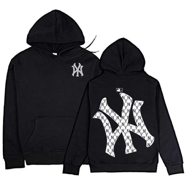 Hoodies masculinos moletons originais NY moletom masculino manga longa pulôver marca esportiva Harajuku New York moletons casuais tops hip hop roupas de tendência T221008