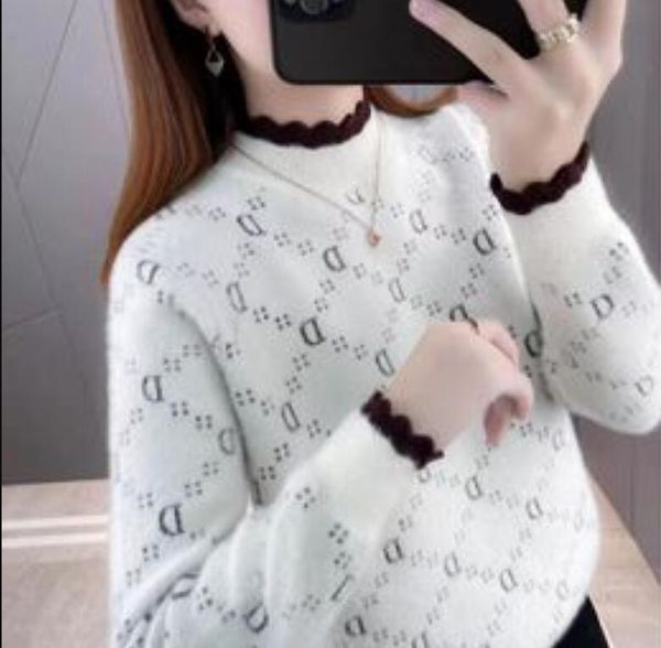 Женские свитеры корейская мода для роскошной новой O-образной рукавицы красивые шерстя