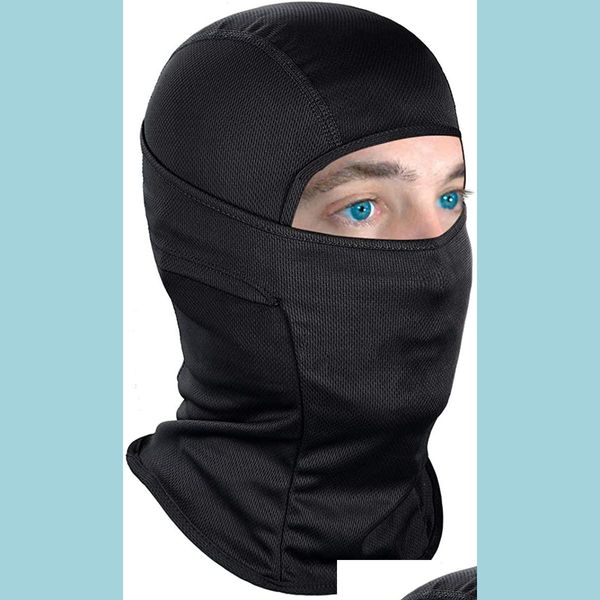 Anderes Motorradzubehör Achiou Clava Gesichtsmaske UV-Schutz für Männer Frauen Motorrad Ski Sonnenhaube Taktische Masken Drop Lieferung Dhgbt