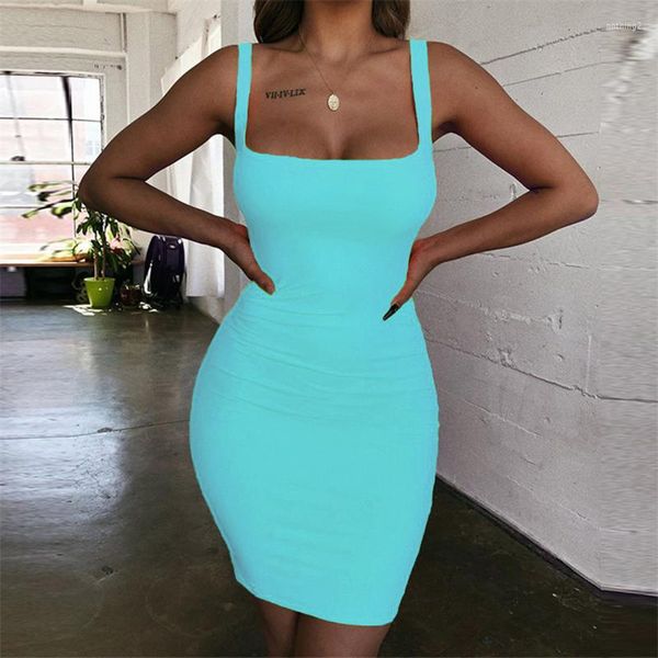 Vestidos casuais Vintage fora do ombro Mini Bodycon Summer Summer Summer Women Backless Club Party Sexy Wrap Neon Plus Size Size Vestidos Drop