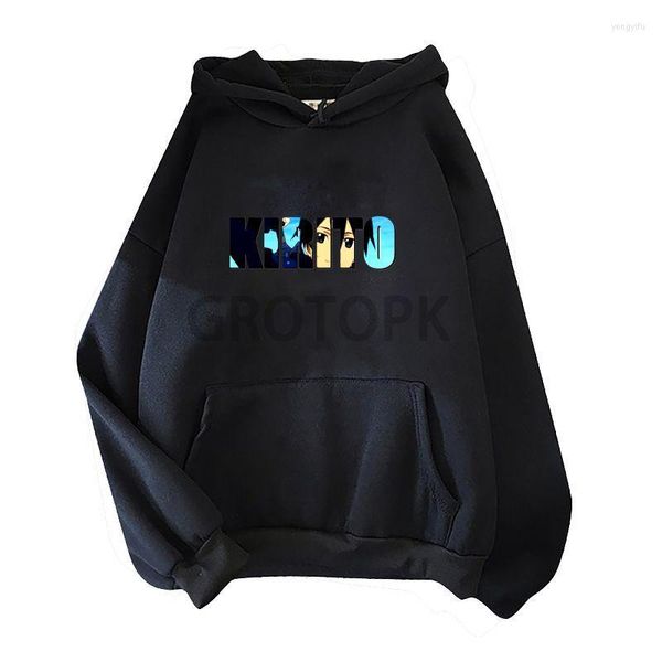 Herren Hoodies Sword Art Online Modischer Anime Hoodie Lose Übergroßes Sweatshirt Brief Grafikdruck Tasche Mode Streetwear