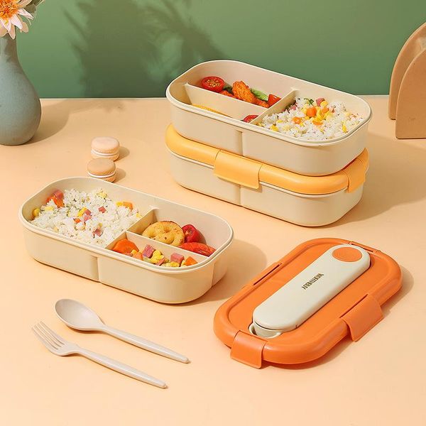 Bento-Box, umweltfreundliche Lunchboxen, Lebensmittelbehälter, mikrowellengeeignetes Geschirr, Lunchbox RRE14986