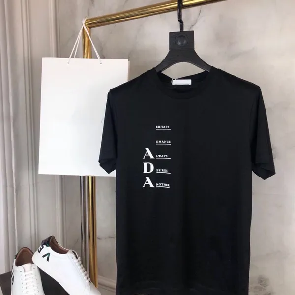 Moda Erkek T Shirt kadın Siyah Beyaz Tasarımlar Erkek Rahat Üst Kısa Kollu S-4XL
