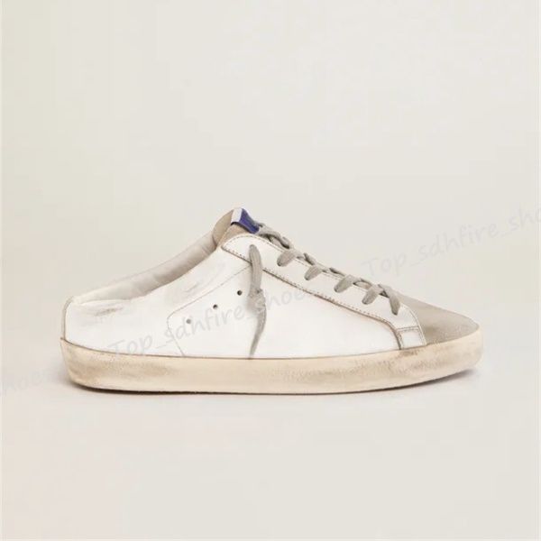 Itália marca moda cesta sapatos estrela tênis branco angustiado sujo designer superstar homens e mulheres casual000