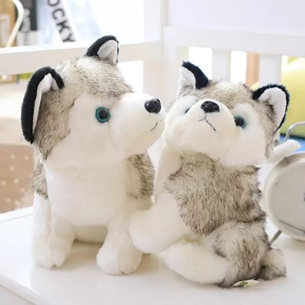 Presentes de boneca de bichos de bichos de pelúcia para crianças brinquedos husky cães para luxuos