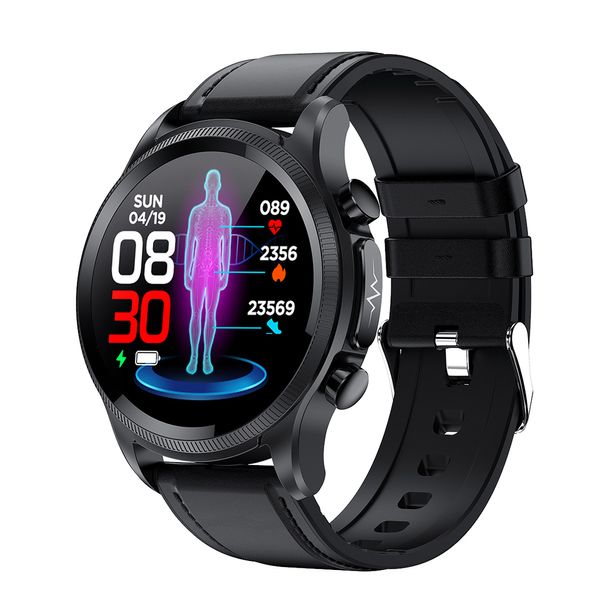 Orologi intelligenti Cardica Blood Glucose Smart Watch Monitoraggio ECG Pressione sanguigna Temperatura corporea Smartwatch Uomo IP68 Tracker fitness impermeabile 221013