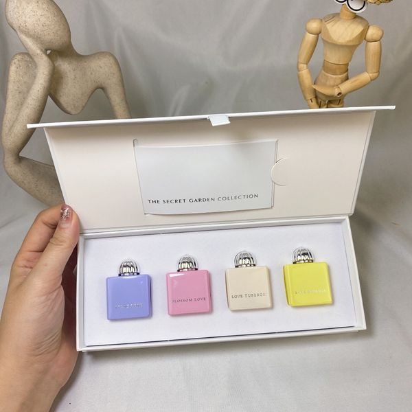 Perfumes fragrâncias para conjunto de perfume 7,5 ml terno de 4 peças fragrância de longa duração Blossom Love senhora spray contra edição postagem rápida