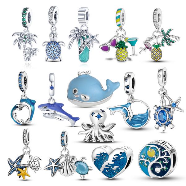 925 sterling silver ciondola fascino donne perline gioielli di alta qualità regalo all'ingrosso nuovo natale pupazzo di neve cappello da Babbo Natale perline fit pandora charms braccialetto fai da te 06181