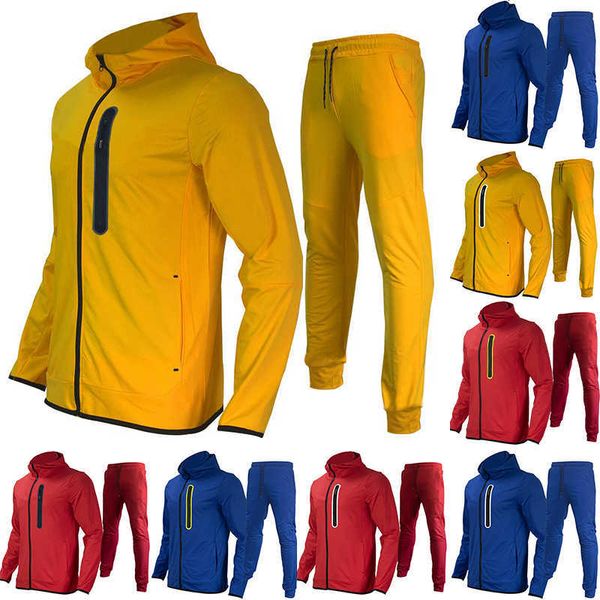 Erkeklerin Tracksits SS Tasarımcısı Hoodie Kadınlar Kalın Erkek Teknoloji Polar Sportswear Jogger Pantolon Sıkı Ter Spor Giyim Kamu