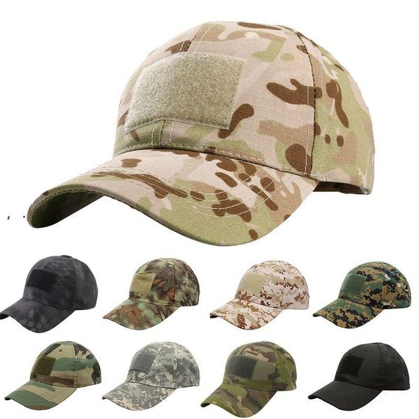 F￣s militares ao ar livre camuflagem de beisebol sports visor magic fita tap bbb16326