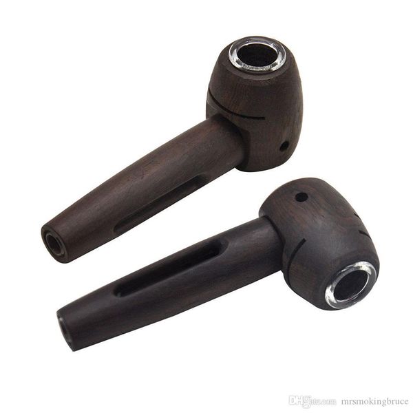 Pipe descart￡vel shisha vape caneta premium fumando erva com al￧a de vidro 122mm de 122 mm de ￡gua de ￡gua de madeira natural de madeira acess￳rios