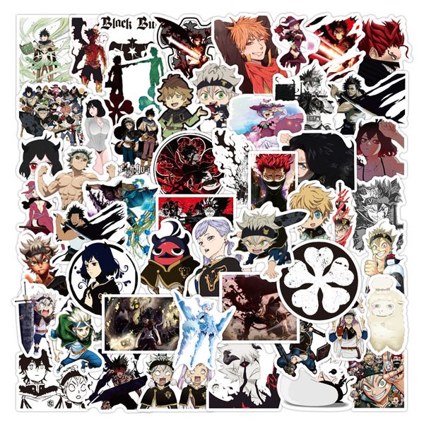 50Pcs anime Black Clover adesivi Asta Graffiti Kids Toy Skateboard auto Moto Bicicletta Decalcomanie all'ingrosso