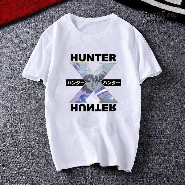 Herren T-Shirts Prime Baumwolle Männer Frauen T-Shirt Tops Kawaii X T-Shirt Killua Zoldyck Rundhalsausschnitt Weiches Anime Manga T-Shirt