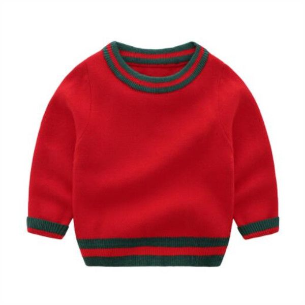 2022 neue Pullover für Jungen und Mädchen, Kaschmir-Strickhemden für Neugeborene, Herbst und Winter, Baby-Modedesigner-Pullover, Wollstrickwaren, Baby-verdicktes Hemd mit Boden