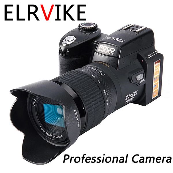 Dijital Kameralar 24X Optik Zoom HD Polo D7100 33 milyon Piksel Otomatik Odak Profesyonel DSLR Video Üç Lens Açık Mekan 221014