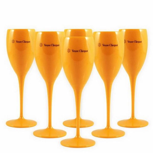 Weinparty-Champagner-Coupés, Glas, VCP-Champagnerkelch, Veuve-Becher aus Kunststoff