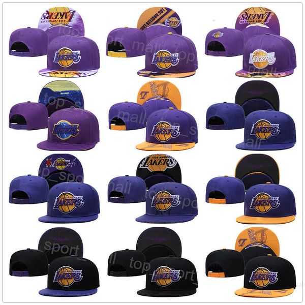 Boné de basquete ajustável Hats de equipe respirável Snapback Damian Jones Austin Reaves DJ Augustin equipado com malha de solto de hip hop costurado