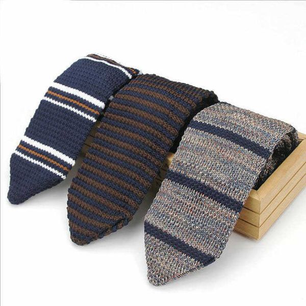 Шея галстуки Новый дизайн мода мужской бренд Slim Designer вязаный вязаный жар.