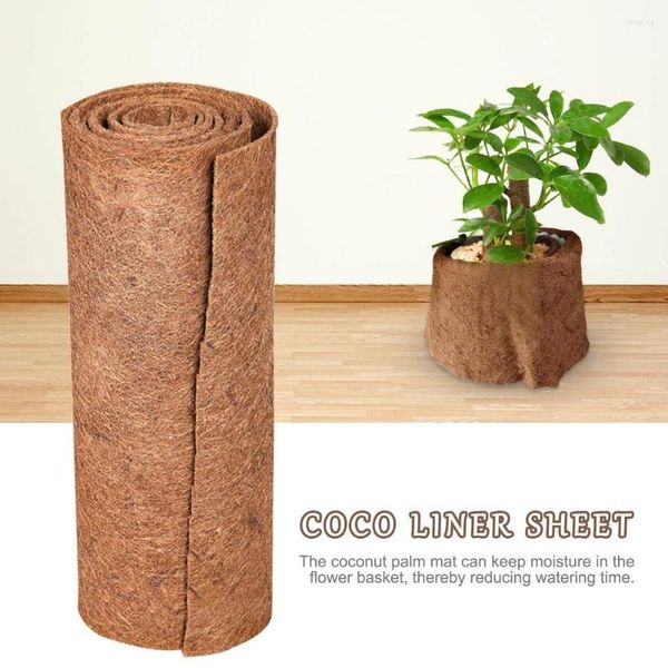 Tappeti Coco Liner Sheet Coconut Palm Mat Cuttable Floor Door Coir Silk Roll Tappeto in fibra per piante