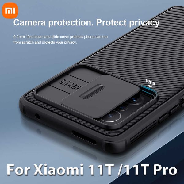 Capas para celular Xiaomi para 11T Pro CamShield lente deslizante capa traseira proteção para câmera Mi W221014