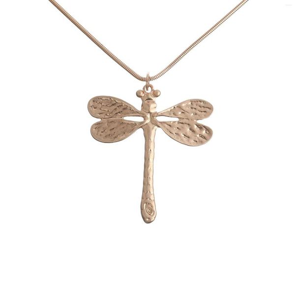 Collane con ciondolo Donna Boho Dragonfly Statement Pendenti Collana lunga catena maglione per collana alla moda Pendenti regalo all'ingrosso