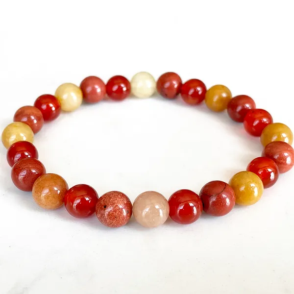 Strand MG1710 WOMENS LEO Bracciale zodiacale 8 mm Myanmar Jade Red Jasper Carnelian Chakra Beads Wrist Mala Natural Gemstone Gioielli