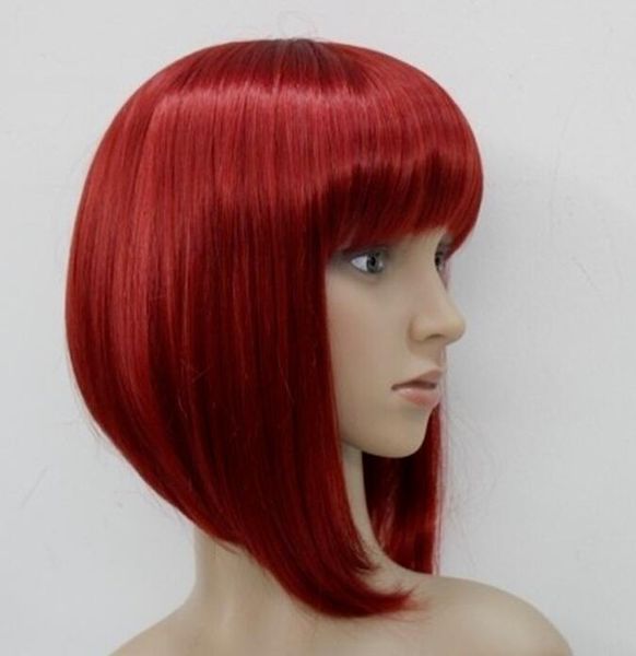 Центр хищника Dot Strawberry Blonde Mix Black Bob Grush Style Wig