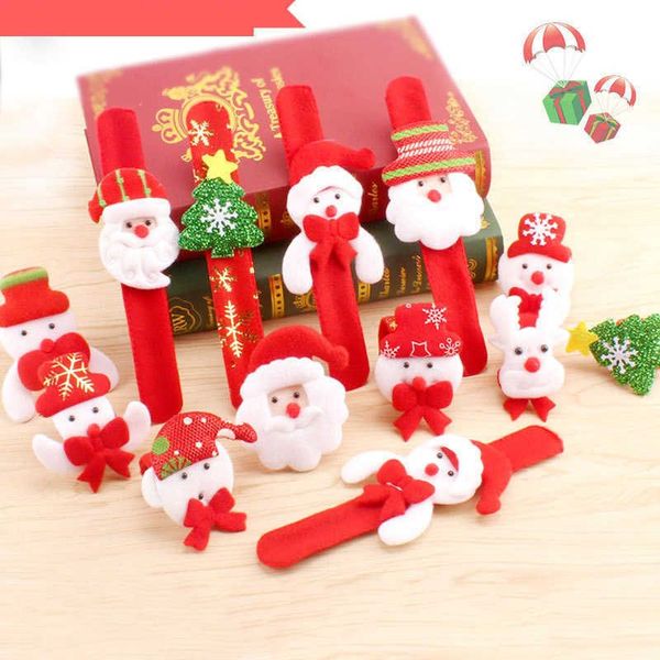 Party Games Crafts 5PCS Santa Elch Clap Circle Spielzeug Kinder Weihnachtsgeschenke Weihnachtsfeier Geschenke Kinder Geburtstagsfeier präsentiert Werbegeschenke Neujahr Geschenke