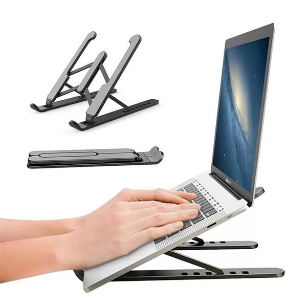 Tragbarer Laptop -Ständer faltbare Support Basis Notebook Ständer für Pro LaPdesk Computerhalter Cooling Bracket Riser T1015