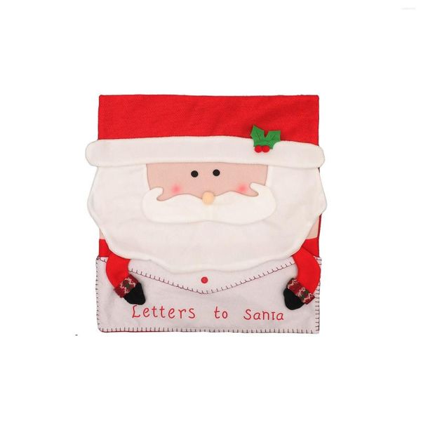 Подушка позвоночник рождественский украшение творческое милое снеговик конверт стул обложка дома ресторан