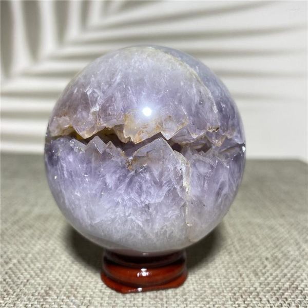 Figurine decorative Sfera naturale Ametista Agata Geode Cristallo Regalo Casa Decorazione di nozze Pietra Gemma Globo Reiki Masters The