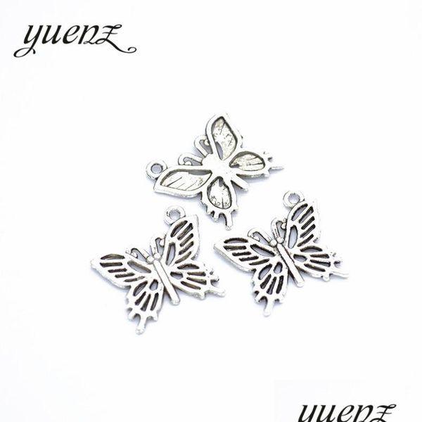 Charms 20pcs Charms Butterfly Hollo