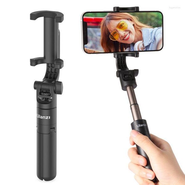 Tripés MT-38 Mini Tripod Stand Slowie Stick com clipe de telefone para o smartphone 360 ​​Rotatable Holder Video/ Vlogging/