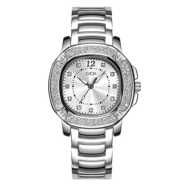 Diamante cheio mulheres designer relógios de pulso vida à prova dwaterproof água senhora luxo dial 35mm quartzo relógios no23