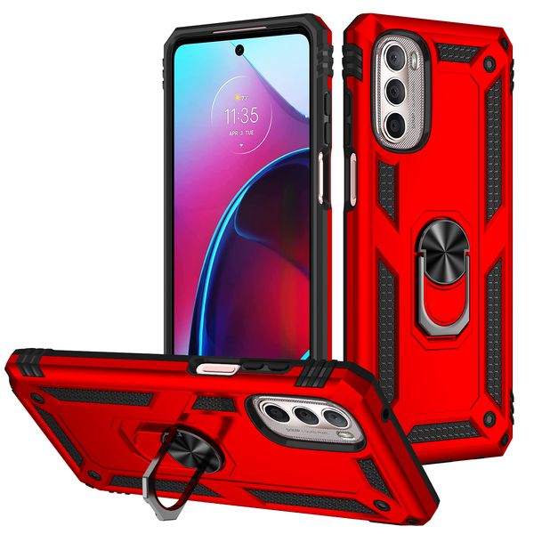 Fensterpanzer-Telefonhüllen für MOTO E20 E30 Edge X30 20 G50 G60s G200 G G9 Plus Stylus Power Pro Lite 5G 4G Ring-Schiebe-Kickstand-stoßfeste Hülle