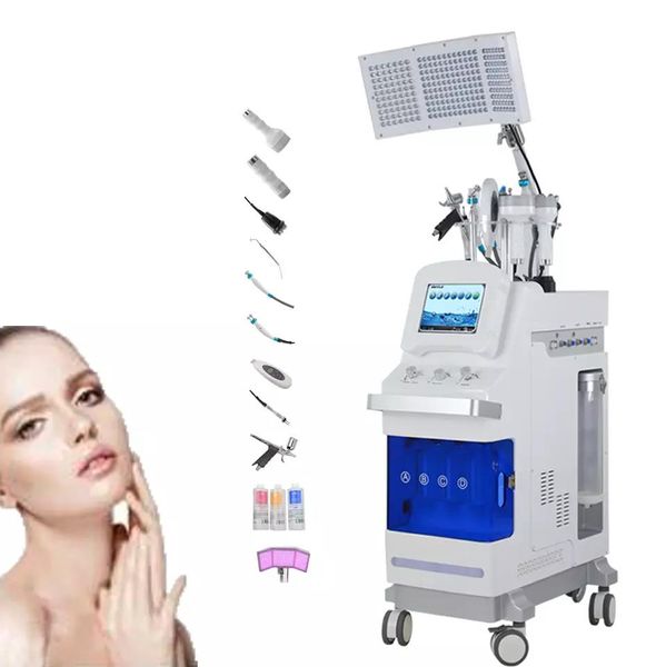 Neueste Hydra-Dermabrasion 7-Farben-PDT-LED-Lichttherapie Biolicht-Körperpflegemaschine Gesichtshautverjüngung LED-Gesichtsschönheit