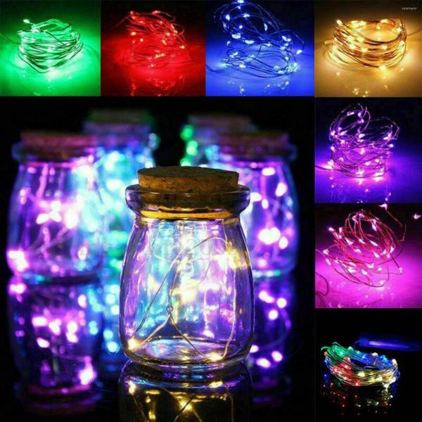 Dizeler 5m LED String Lights 3 x Piller Güçlü Tatil Aydınlatma Peri Çelenk Noel Ağacı Düğün Dekorasyonu