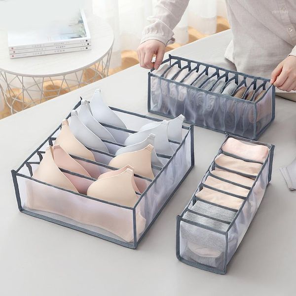 Cassetti portaoggetti Scatola organizer per biancheria intima Reggiseni Cravatte Sciarpa Calze Divisore Separatori pieghevoli per cassetti Guardaroba