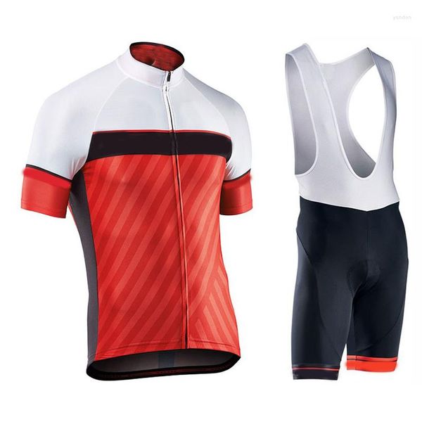 Rennsets 2022 Fahrradteam Red Jerseys Radsporttrikot Ropa Ciclismo Kleidung 9d Gel Pad Wear MTB CSO-18